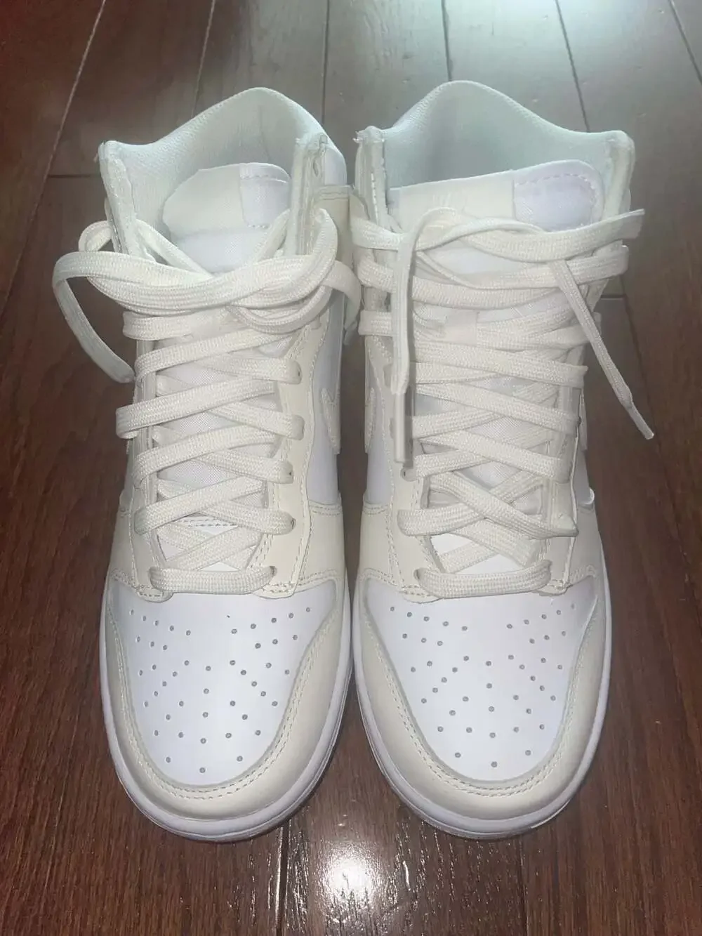 Nike Dunk High Summit White Sail Gum Sole Women’s 8 NWOT Clean Minimal Y2K